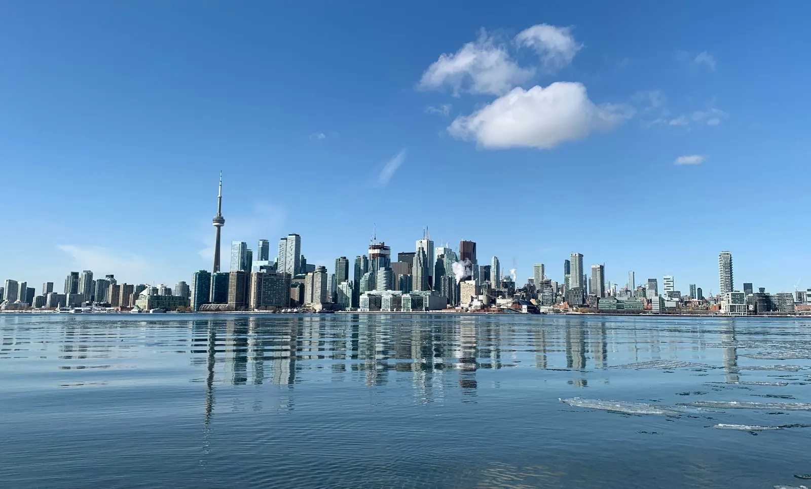 Toronto skyline across the water